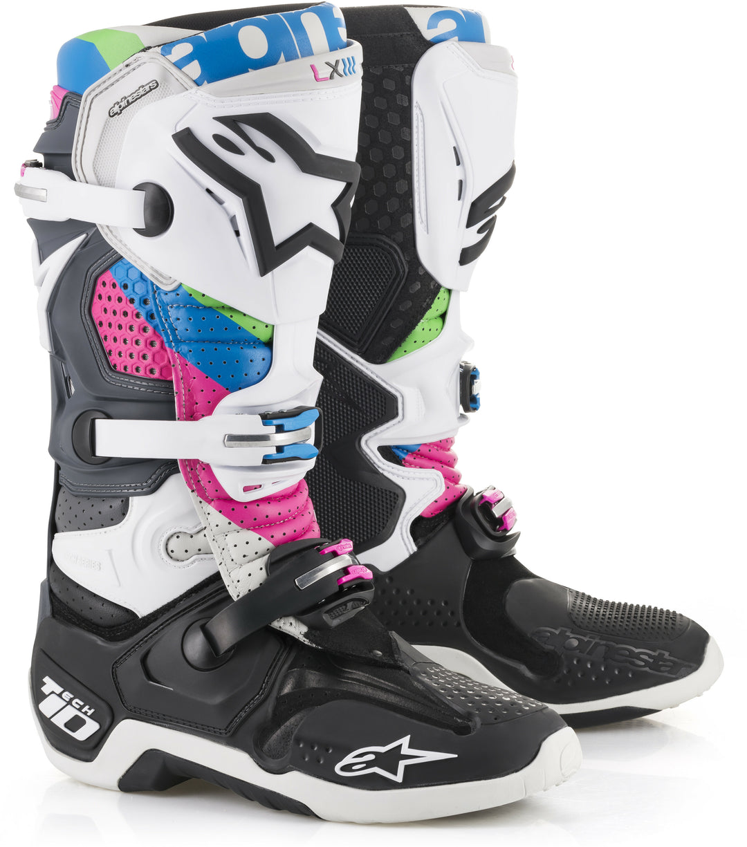 Alpinestars Tech 10 Vision 10 Foxborough Bk/Fuchsia