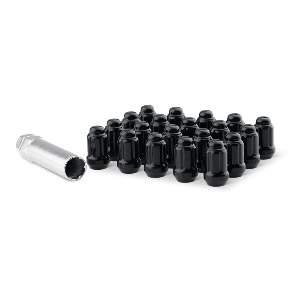 best black spline drive lug nuts (set of 20) + socket at metal fx offroad