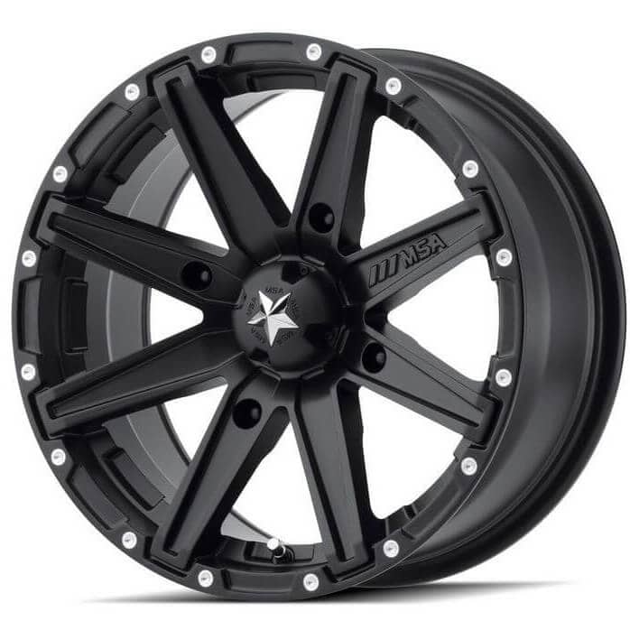 MSA Wheels M33 Clutch Satin Black