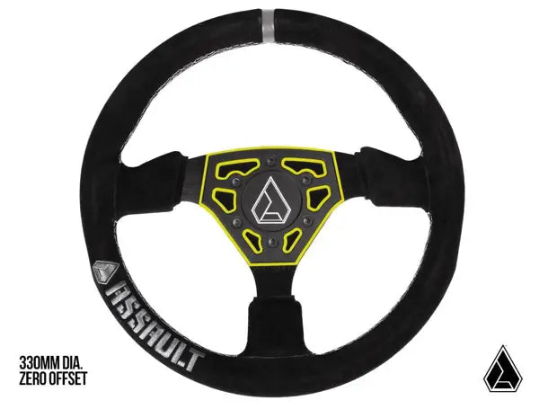 ASSAULT INDUSTRIES UNIVERSAL NAVIGATOR LEATHER UTV STEERING WHEEL